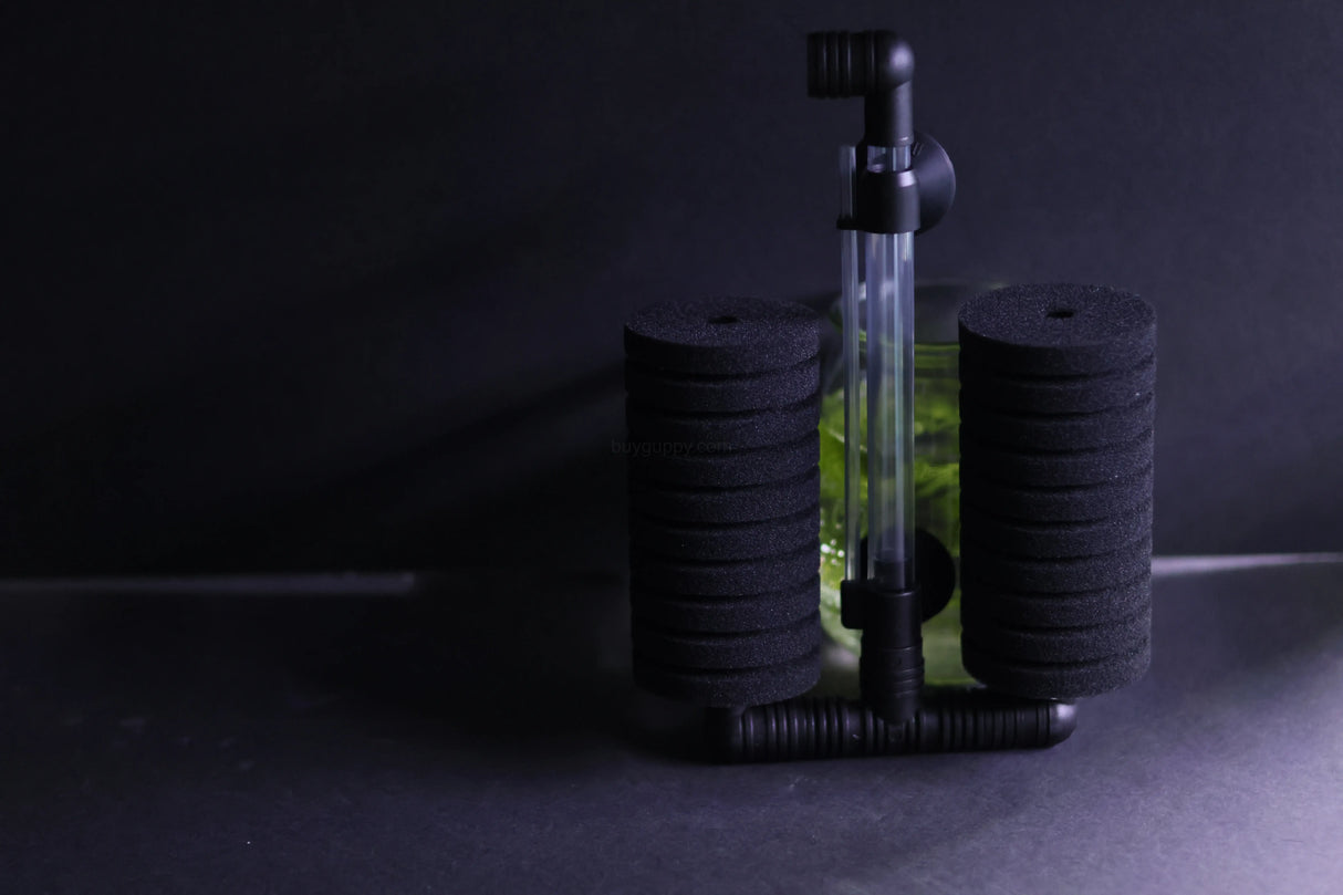 Dual Sponge Filter (Up to 55 Gallon Aquariums)