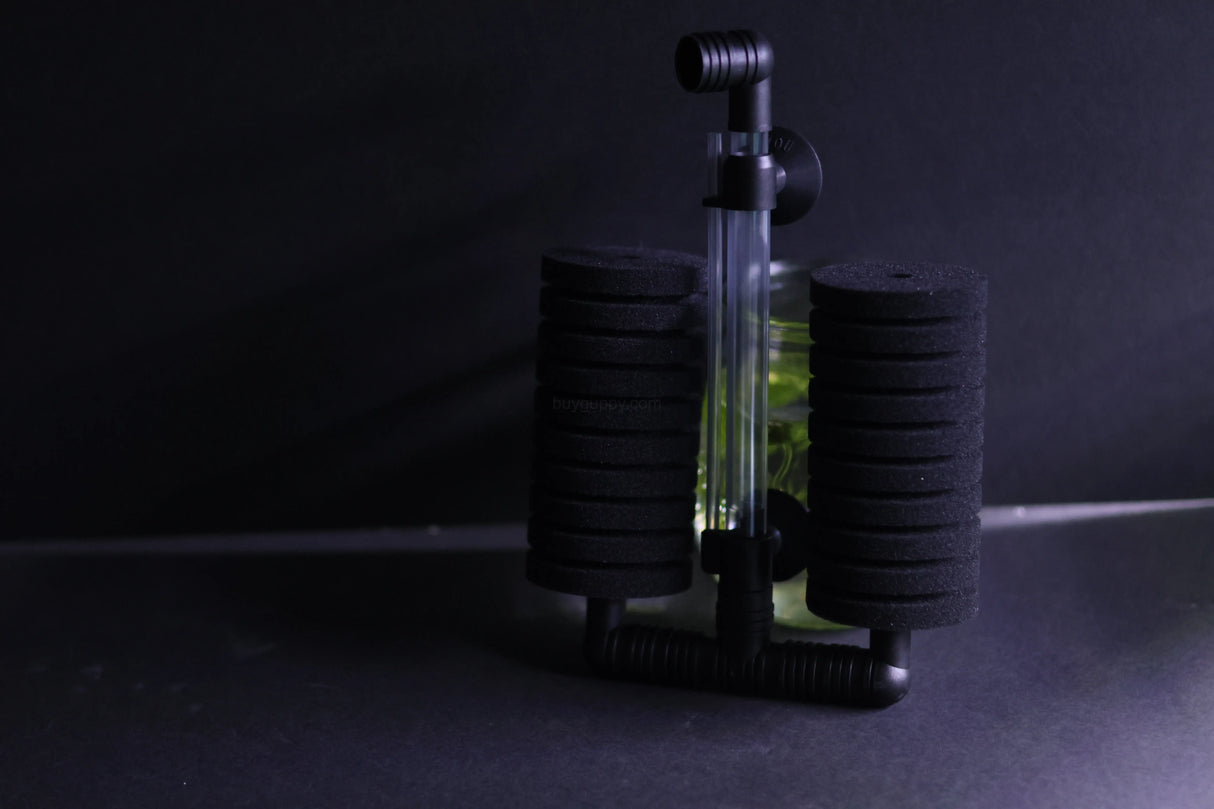 Dual Sponge Filter (Up to 55 Gallon Aquariums)